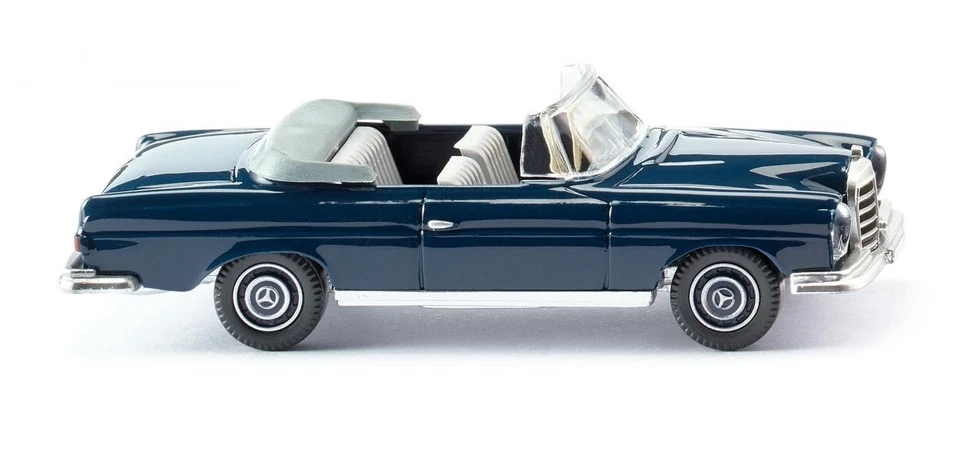 WIKING 0153 01 Mercedes Benz 280 SE Cabrio - blu acciaio HO  1:87 - Immagine 2 di 4