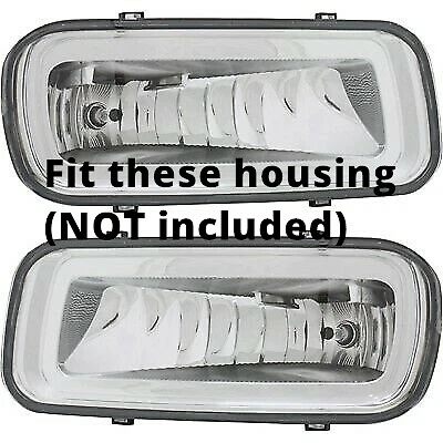 Lâmpada de neblina LED amarela dourada para 2004-2006 Ford F-150 dianteira esquerda e direita 2 peças - Imagem 3 de 4