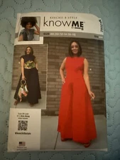 Know Me By Mimi G Sewing Pattern ME2022 Size AA 10-12-14-16-18 Womens Jumpsuit &