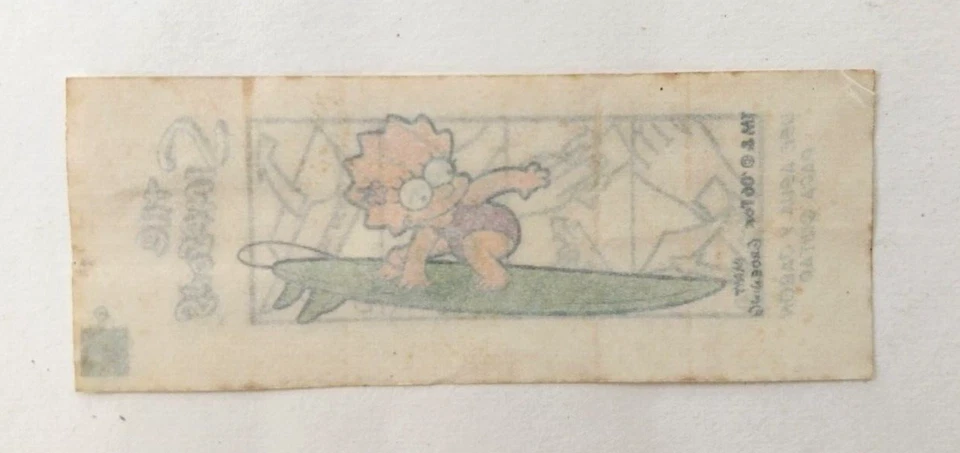 The Simpsons Rare Argentina Bubble Gum Insert Stickers Tattoos Promo Set (9x) - Image 3 of 4