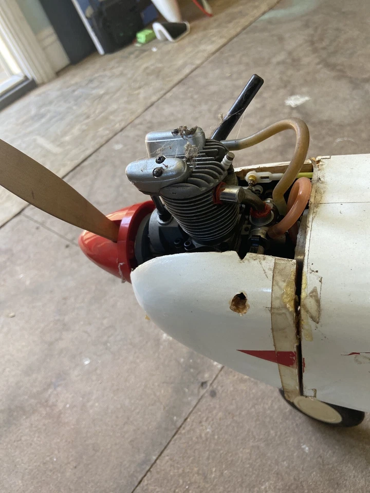 Avión de radiocontrol vintage RTF Kadet Senior Balsa motor Saito FA-45, listo para volar Foto 4 de 4