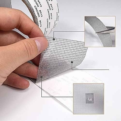 Window Screen Net Repair Tape Self Adhesive Mesh Roll Door Hole Repair Patches - Picture 2 of 5