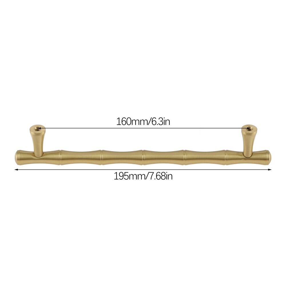 T Pulls Bamboo Door Handle Knobs Door Drawer Cupboard Wardrobe