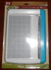 machine découpe papier scrapbooking 22 cm, bleue, neuve