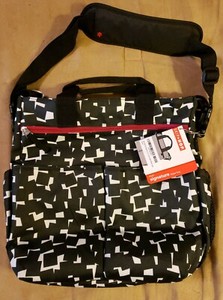 skip hop diaper bag black and white