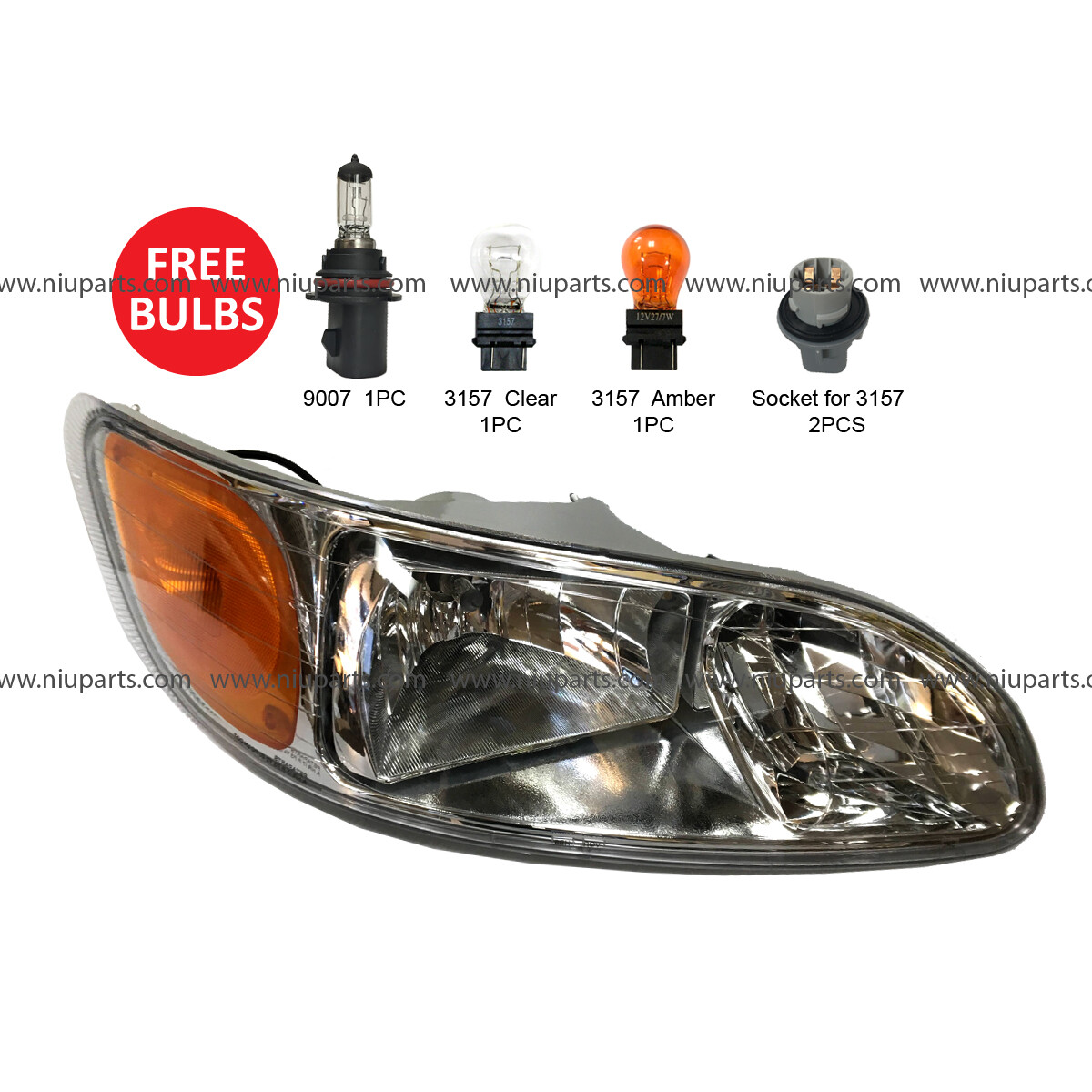 Headlight- Passenger Side Fit: Peterbilt 330 335 325 337 340 Headlight- Passenger Side Fit: Peterbilt 330 335 325 337 340