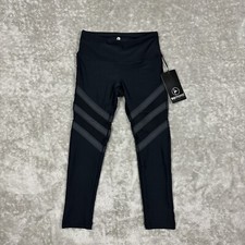 90 Degree By Reflex Women  s "PROVE THEM WRONG" Yoga Capri Leggings Black XS NWT