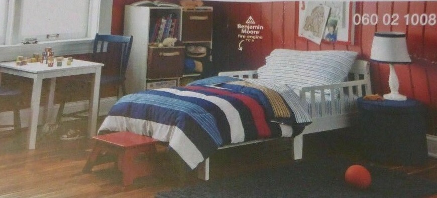 Set letto bambino Circo Rugby Stripe 4 pezzi