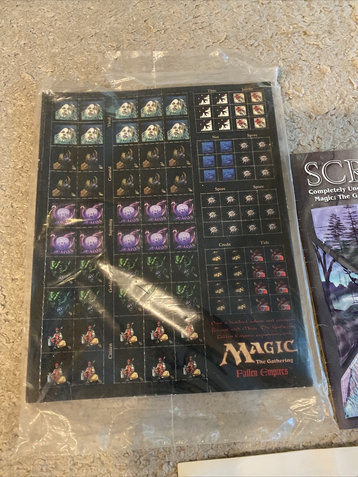MTG Fallen Empires Token and Counter Sheet - Plus Extras Fallen Empires ...