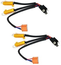 Wire Hid Resistor Canceler Error Decoder 9003 Hb2 H4 Head Light Hi Lo Beam Bulb
