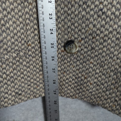 VINTAGE Mackintosh Peacoat Jacke Damen XL grau Wolle Tweed Made USA Retro - Bild 5 von 8