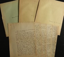 Majoral du Félibrige Roger BARTHE, manuscrits et poèmes autographes