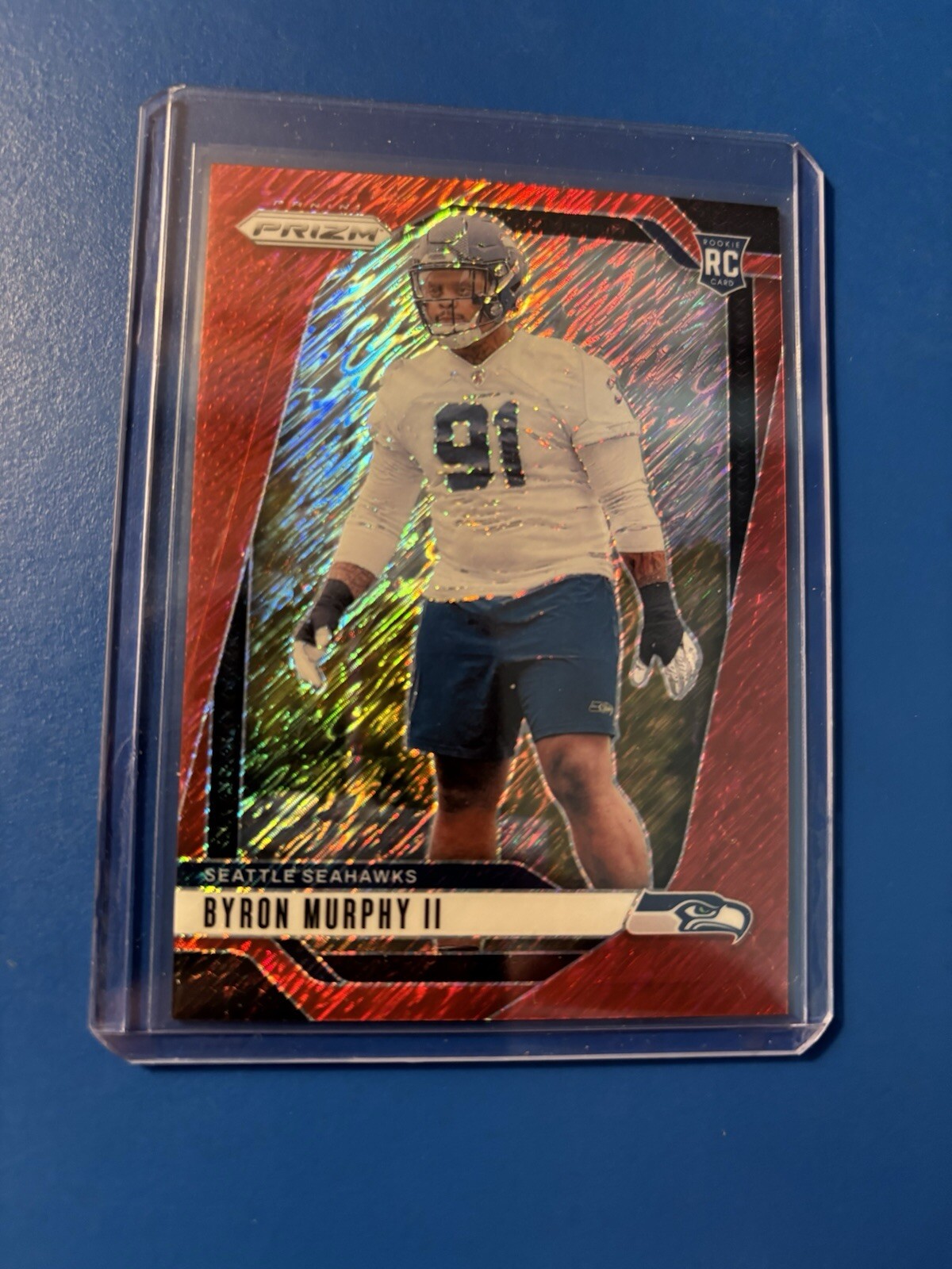 2024 Panini Prizm - #317 Byron Murphy II (RC) Red Shimmer /35