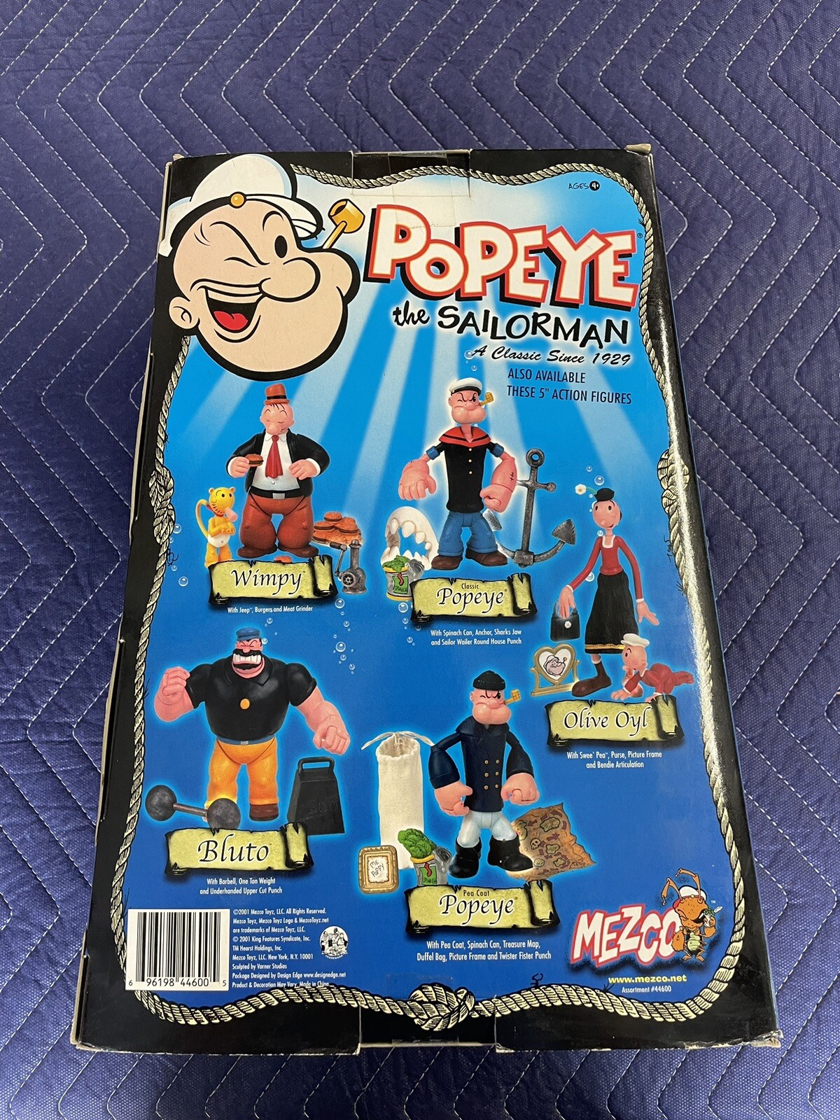 Mezco  Popeye The Sailor Man 12&rdquo; Inch Action Figure Toys R Us Exclusive 2001 New