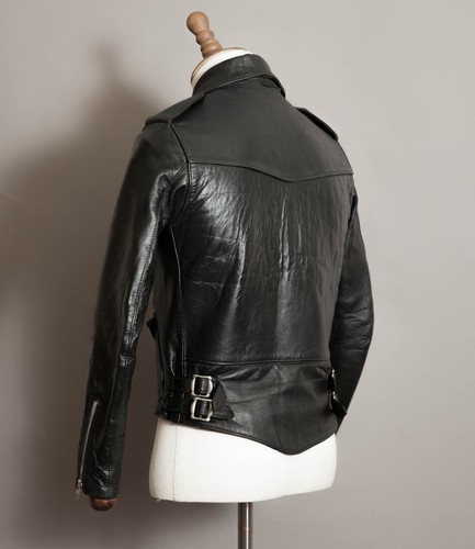 Vintage 1970s TT Leather Perfecto Biker Jacket – Rare Single Pocket Design - Picture 4 of 23