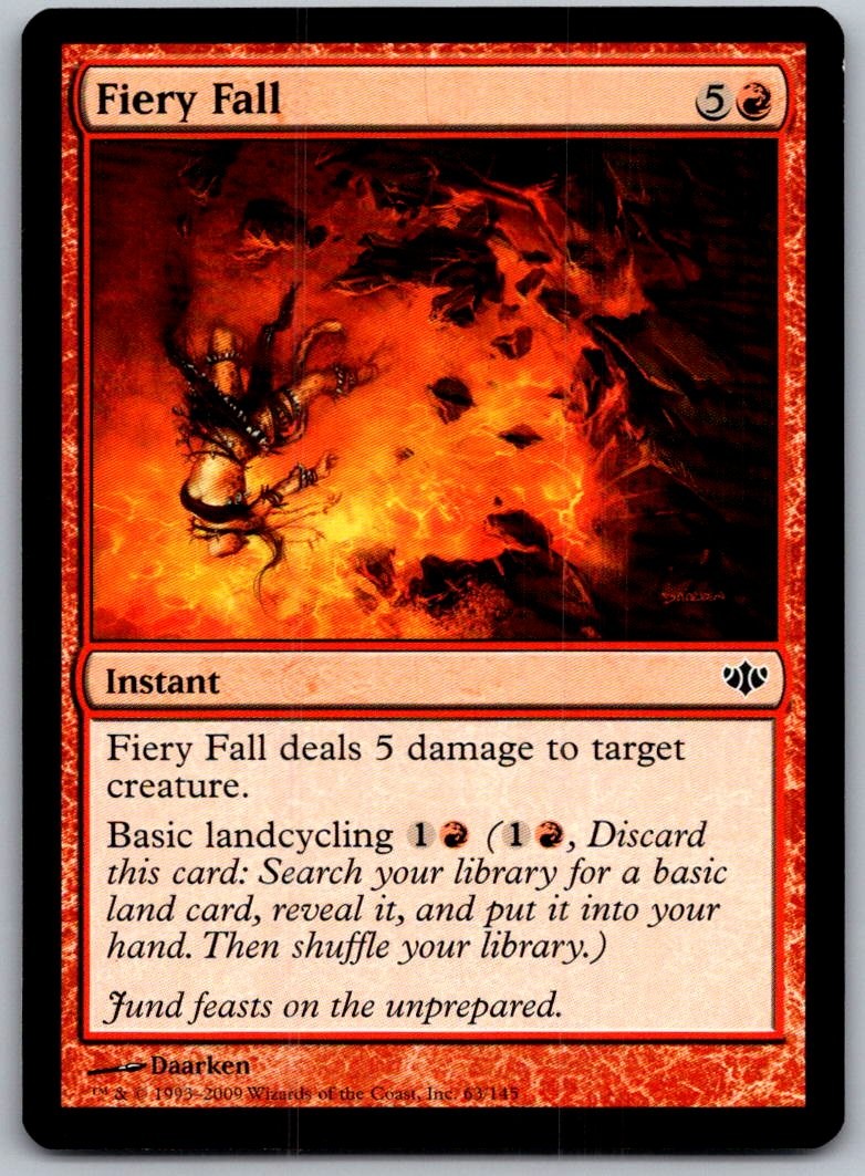 Fiery Fall 43 Common Planechase 2012 Magic: The Gathering Lightly Played