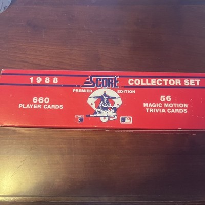 1988 Score Premier Edition MLB Baseball Complete Collector Set