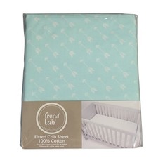 Trend Lab Fitted Crib Sheet Blue Arrows 100 Cotton Soft Unisex 28" x 52" NEW