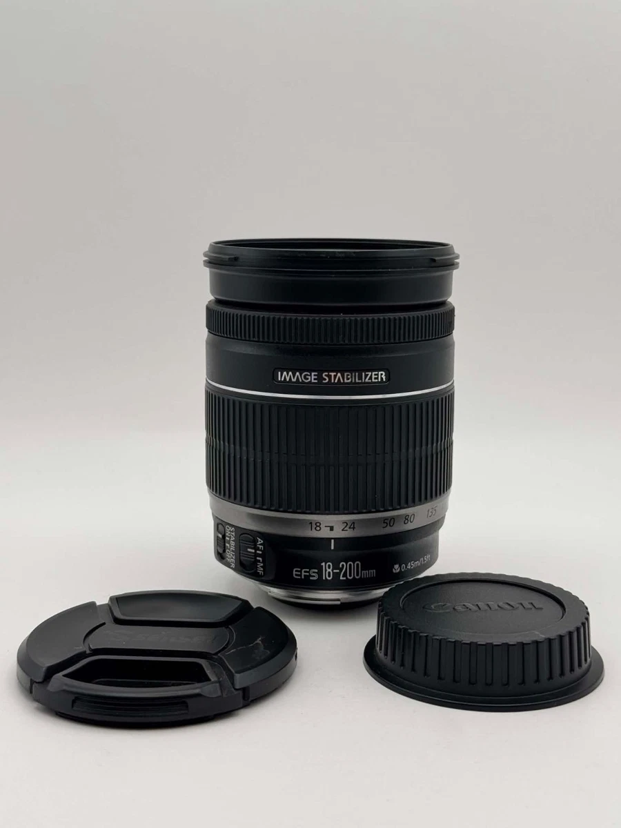 Canon EF-S Camera Lenses 18-200mm Focal f/3.5-5.6 Maximum Aperture