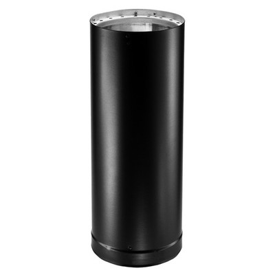 DuraVent Galvanized Steel Double Wall Stove Pipe, 6 x 48 Inch, Black (Open Box)