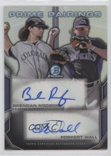 2015 Bowman Draft Prime Pairings 8/25 Brendan Rodgers Forrest Wall Auto s3g