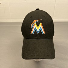 New Era 9Forty MLB Miami Marlins Logo Cap Youth Adjustable Black Hat