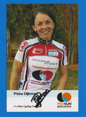 CYCLING Cycling Card PETRA DIJKMAN Team REDSUN 2009 Signed