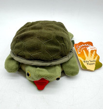 Vintage Folktails Folkmanis Furry Folk Puppet Green Turtle Plush 9  New with Tag
