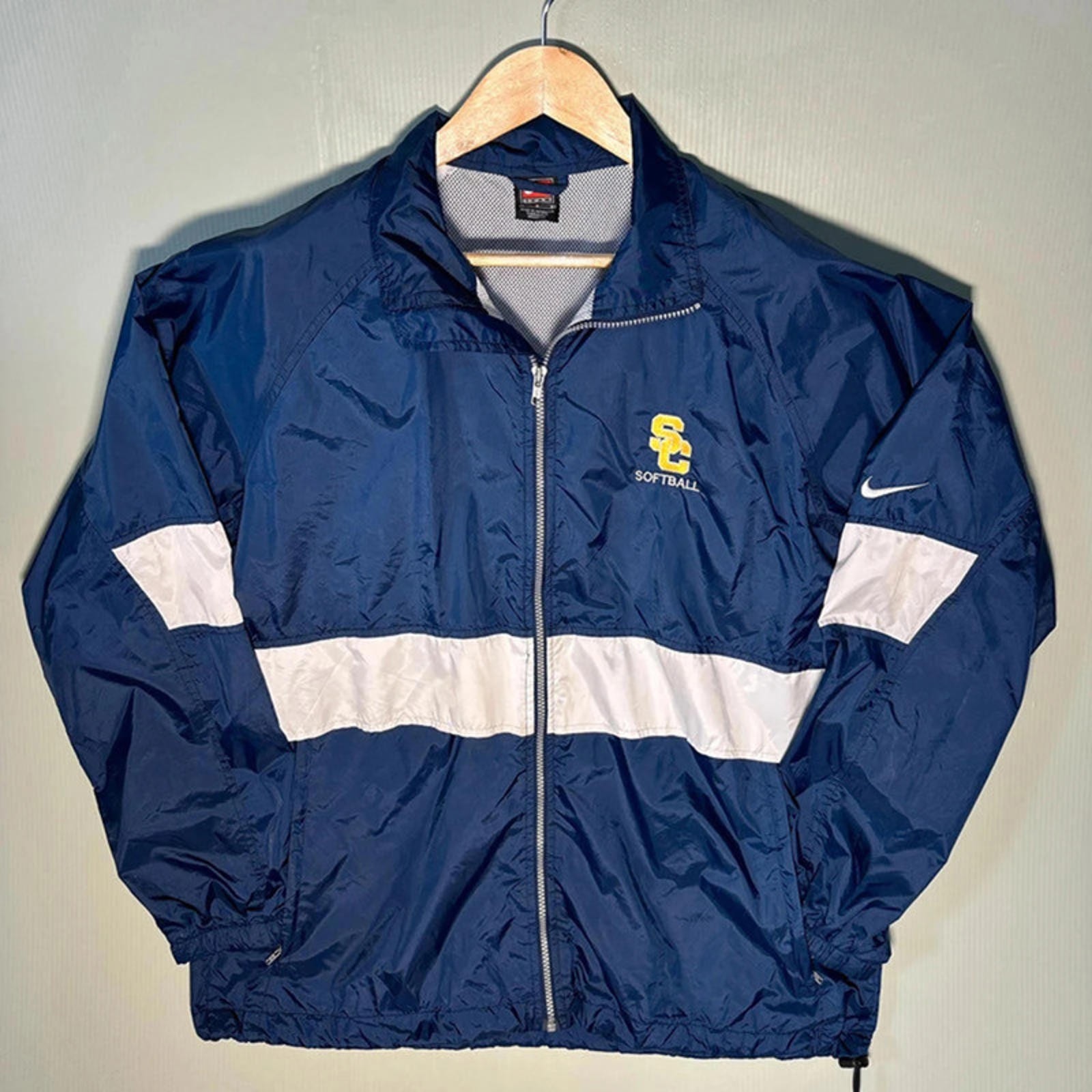 SACAI X NIKE Giacca a vento Nike Team SC Softball Navy Bianco Taglia L