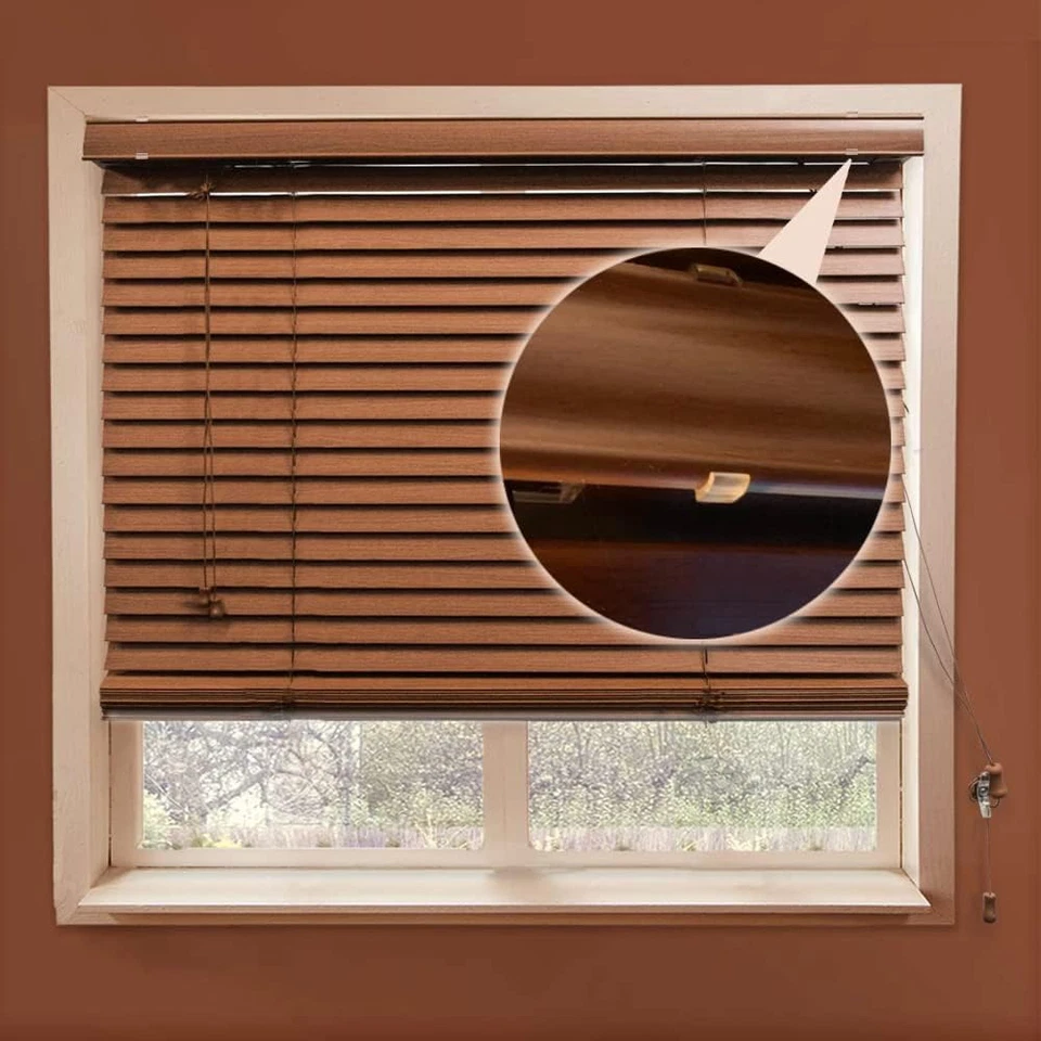 Clips para cenefa, clips ciegos transparentes de 2 pulgadas para persianas horizontales de madera o imitación madera Foto 2 de 4