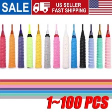 Tennis Racket Grip Tape Anti Slip Absorbent Badminton Pickleball Overgrip Lot