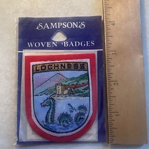 Vintage Sampson's Woven Badge Lochness Metallic Finish Patch