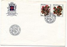 Island 1984 Ersttagsbrief - Blumen Michel Nr. 619-20