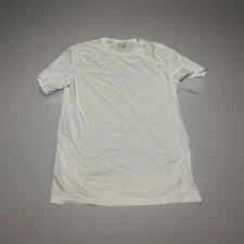 Perry Ellis Portfolio Men's White Crew Neck T-Shirt Size XL  Cotton Blend Tee