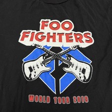 Foo Fighters 2019 Tour Shirt XL Black Tultex Band Tee Rock