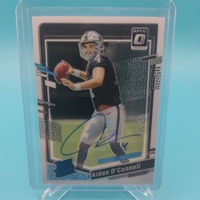 2023 Panini Donruss Optic Rated Rookie Aidan O'Connell #258 (AUTO) /199 Raiders