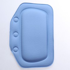 Reusable Blue Bath Pillow with Suction Cups PVC Spa Cushion for Bathtub