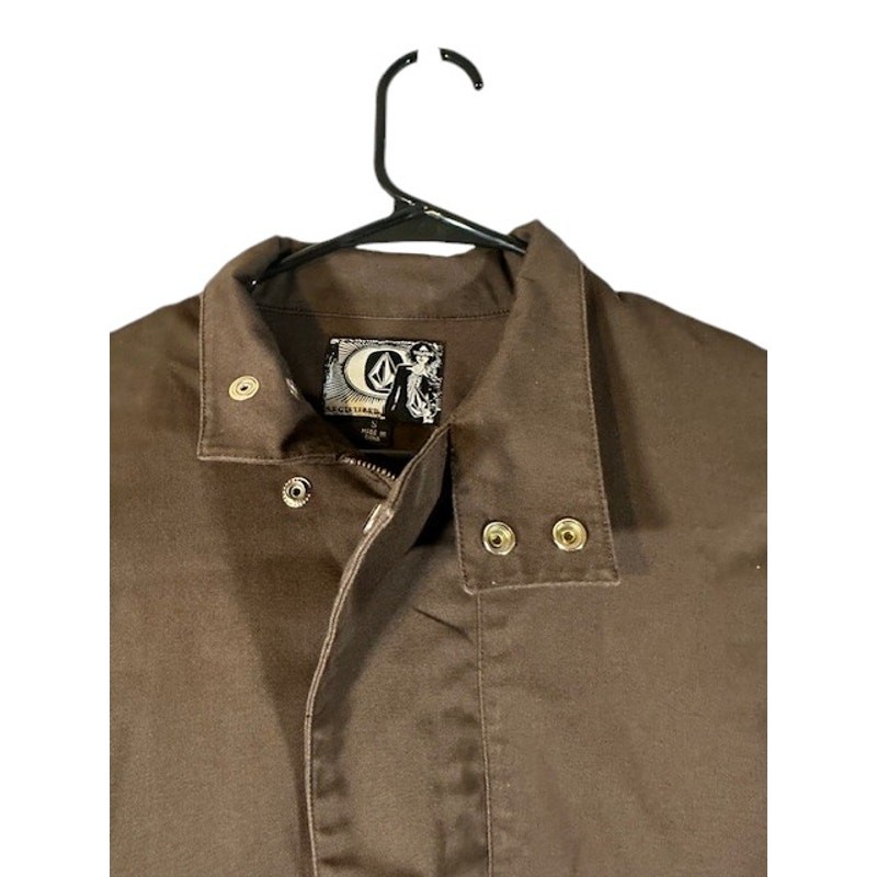 Volcom Brown Basic Zipper Sleeves Simple Full Zip… - image 6