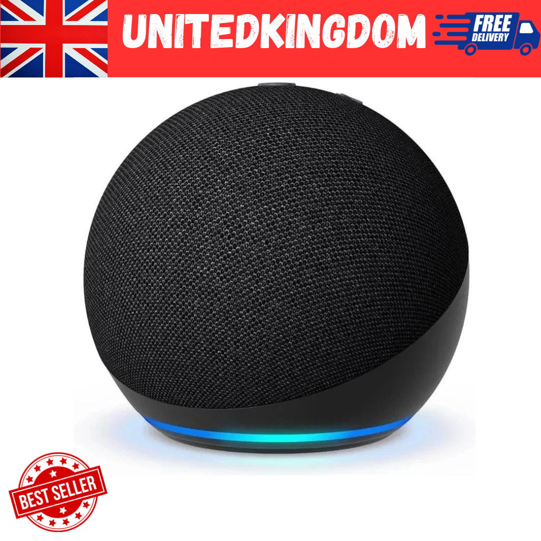 Echo Dot (Newest gen) Bluetooth Smart Speaker with Vibrant sound, WiFi, Charcoal