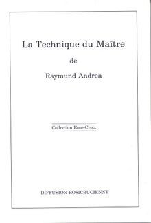 La technique du maître ou La voie de la préparation cosm... | Buch | Zustand gut