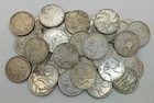 Lot of 40 Canadian Silver Quarters 80% Silver Canada 25 Cent Coins 1937-1967