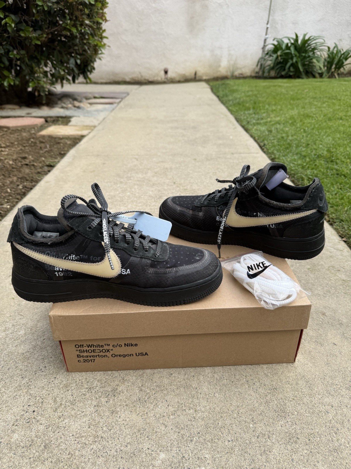 OFF WHITE X NIKE Nike Air Force 1 Low x OFF WHITE nere 2018