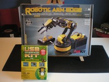 Interactive Robotic Arm with Gripper, Computer Interface & No Soldering Needed