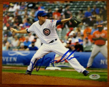 2016 Kyle Hendricks Autographed 8 X 10 Photo Chicago Cubs World Series! PSA/DNA!