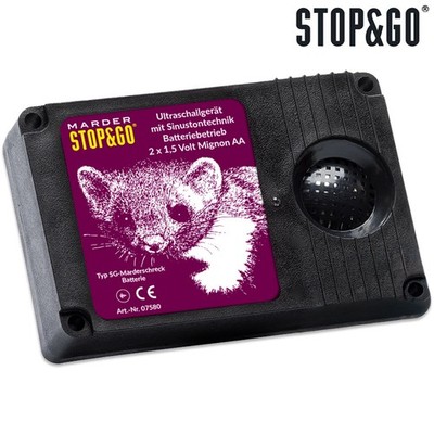 Stop&Go 07580 Batterie Ultraschallgerät Marderabwehr Marderschutz Sinuston