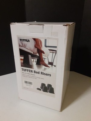 New Tuffen set 4 RISERS 6-inch H, furniture bed couch tree, 400 lbs per LIFT