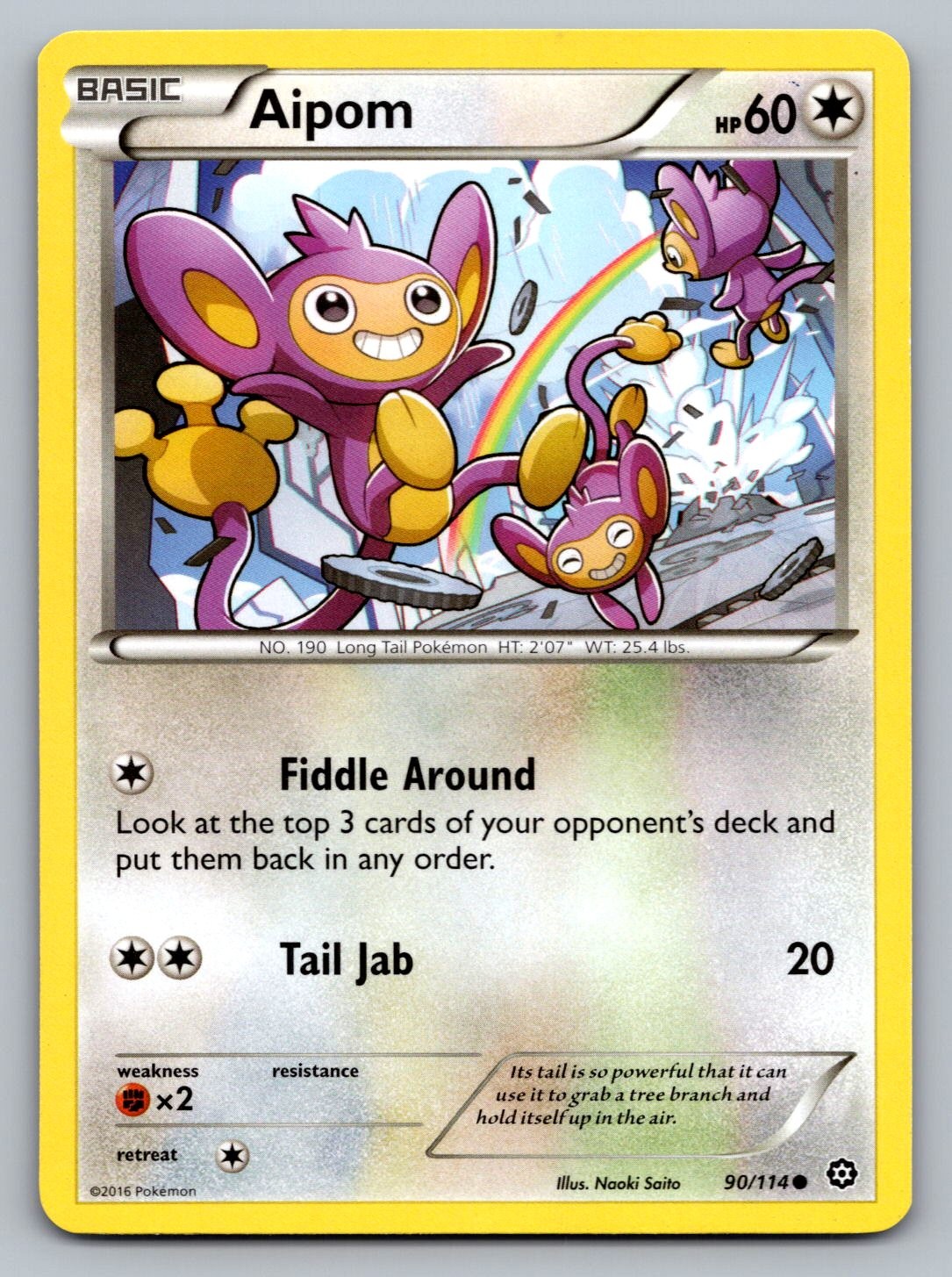Pokemon TCG XY - Steam Siege Aipom 90/114