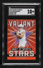 2020 Leaf Best of Sports Valiant Stars Orange 41/50 Justin Herbert SGC 10 0t6y