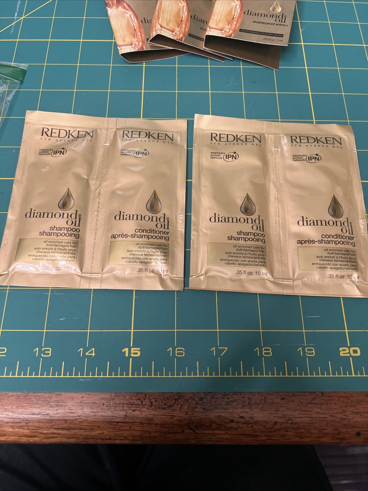 Redken Diamond Oil Single Use Hair Treatment & More Lot of 5 Travel Size New