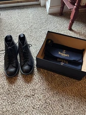 Trickers Ethan Monkey Boots - Black Scotch Grain Leather - Made in England